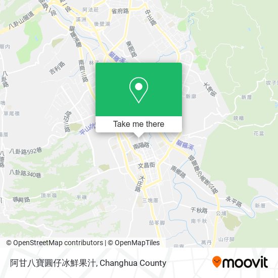 阿甘八寶圓仔冰鮮果汁地圖