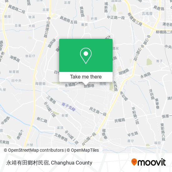 永靖有田鄉村民宿地圖