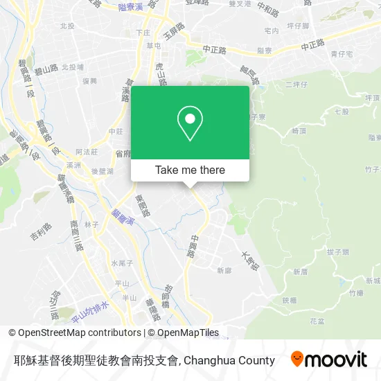 耶穌基督後期聖徒教會南投支會地圖