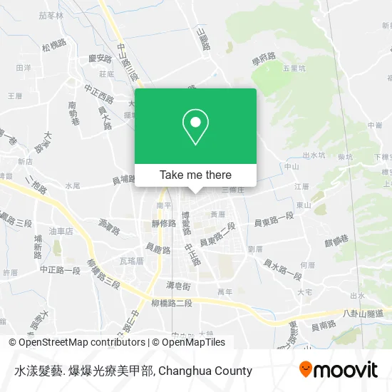 水漾髮藝. 爆爆光療美甲部地圖