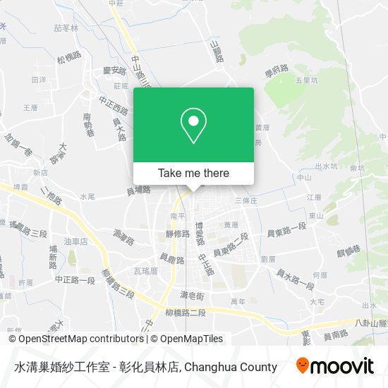 水溝巢婚紗工作室 - 彰化員林店地圖