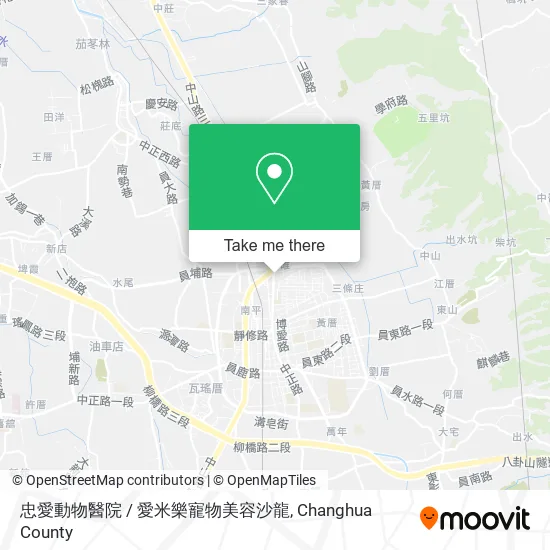 忠愛動物醫院 / 愛米樂寵物美容沙龍地圖
