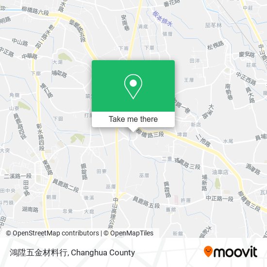 鴻陞五金材料行地圖