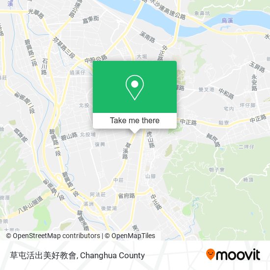 草屯活出美好教會地圖