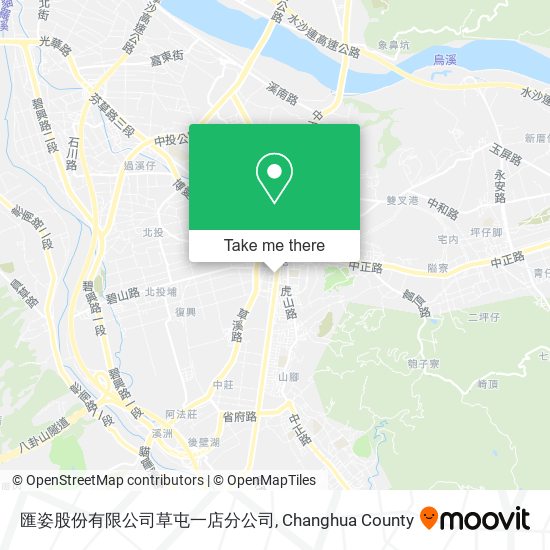 匯姿股份有限公司草屯一店分公司地圖