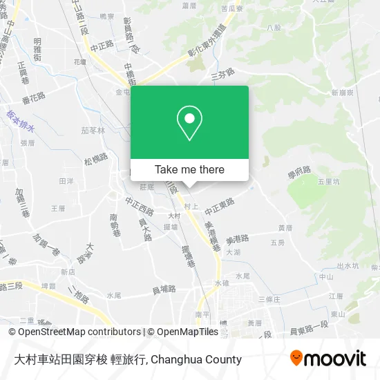 大村車站田園穿梭 輕旅行地圖