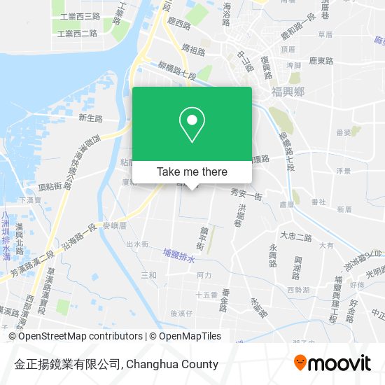 金正揚鏡業有限公司地圖