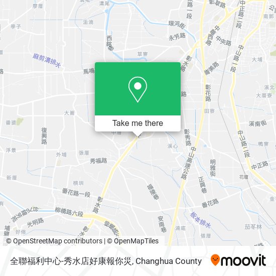 全聯福利中心-秀水店好康報你災 map