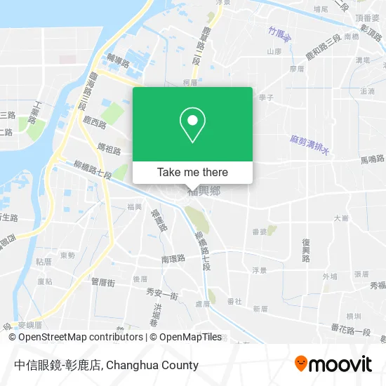 中信眼鏡-彰鹿店地圖