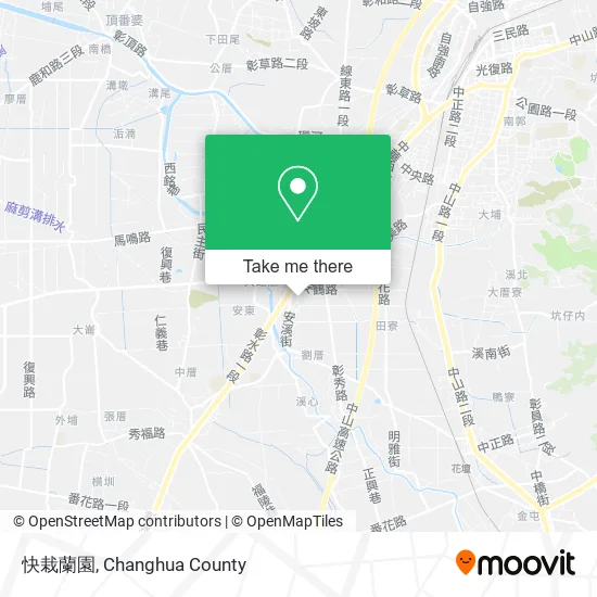 快栽蘭園 map