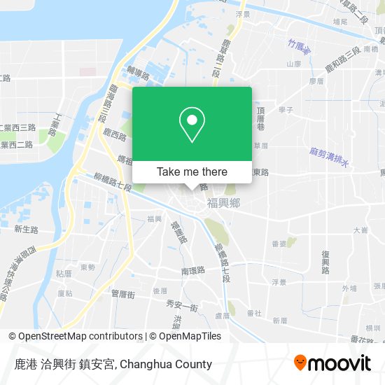鹿港 洽興街 鎮安宮 map