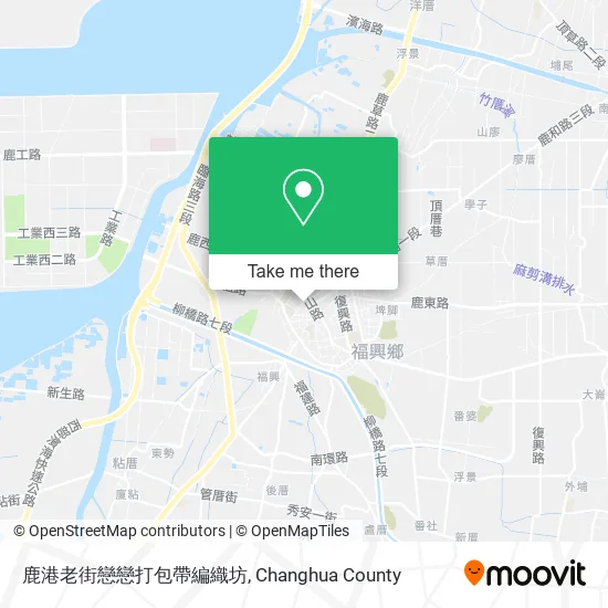 鹿港老街戀戀打包帶編織坊 map
