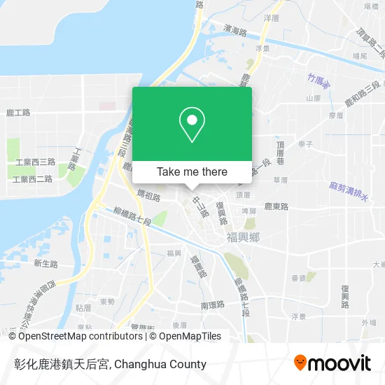 彰化鹿港鎮天后宮地圖