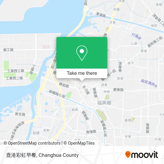 鹿港彩虹早餐地圖