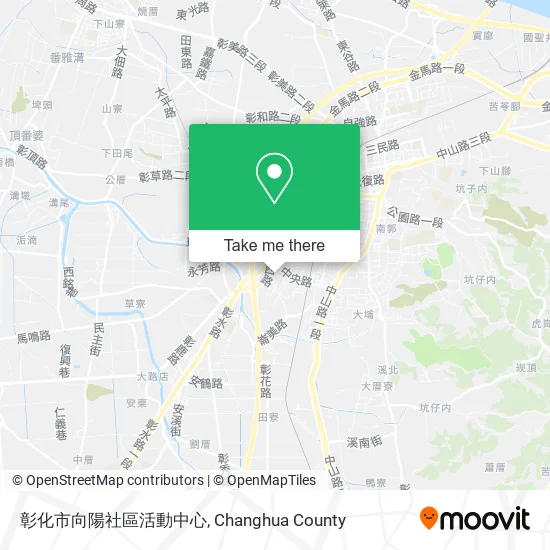 彰化市向陽社區活動中心地圖