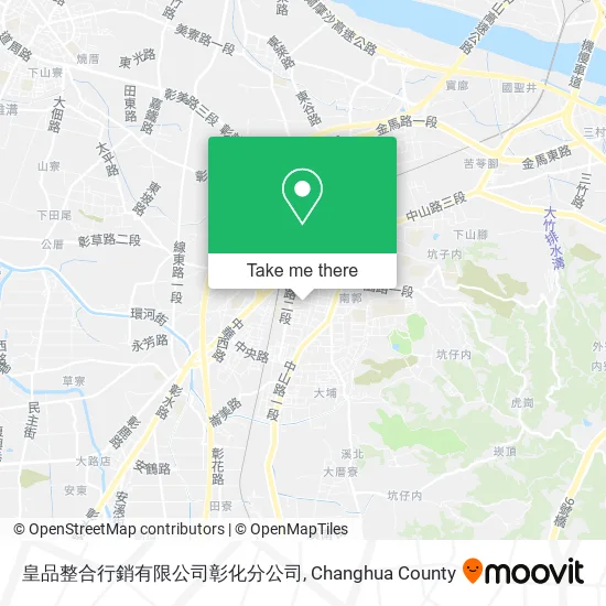 皇品整合行銷有限公司彰化分公司地圖