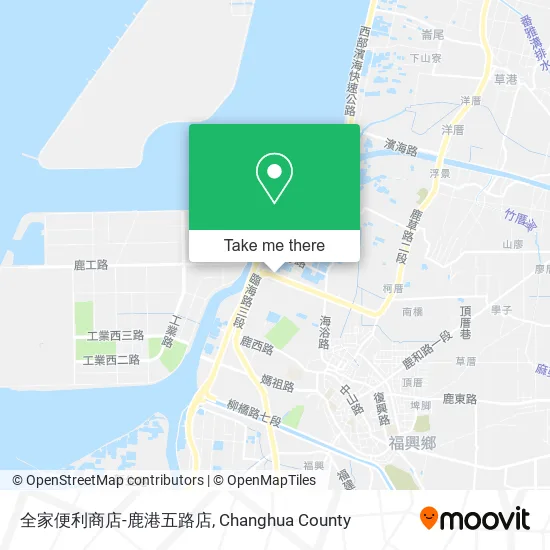 全家便利商店-鹿港五路店地圖