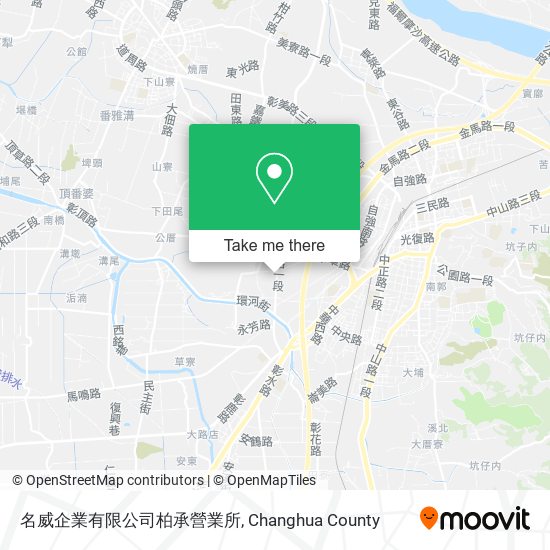 名威企業有限公司柏承營業所地圖
