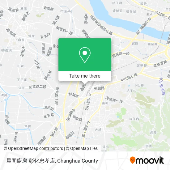 晨間廚房-彰化忠孝店地圖