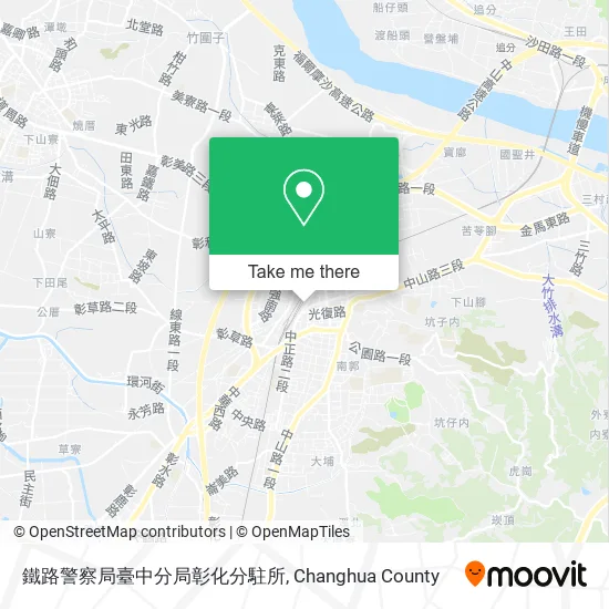 鐵路警察局臺中分局彰化分駐所地圖