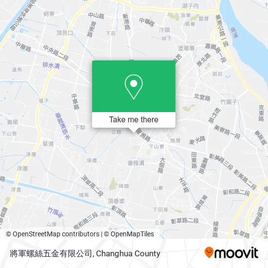 將軍螺絲五金有限公司地圖