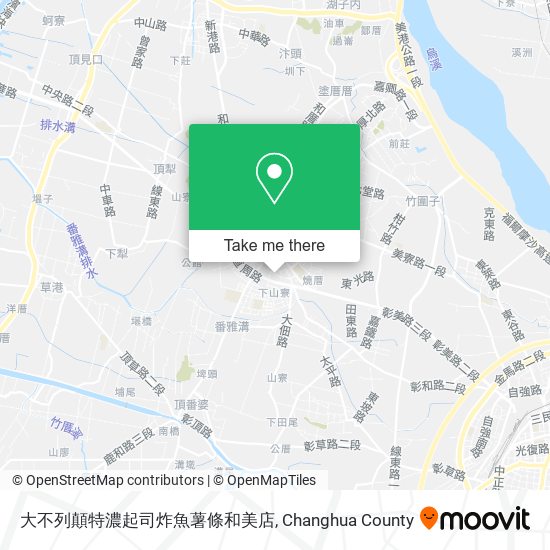 大不列顛特濃起司炸魚薯條和美店地圖