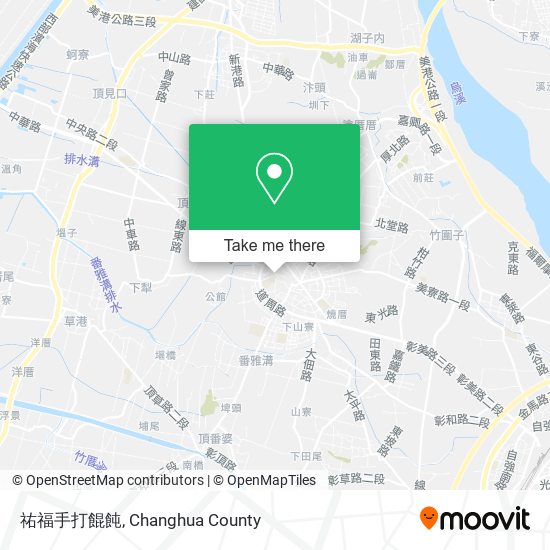 祐福手打餛飩 map