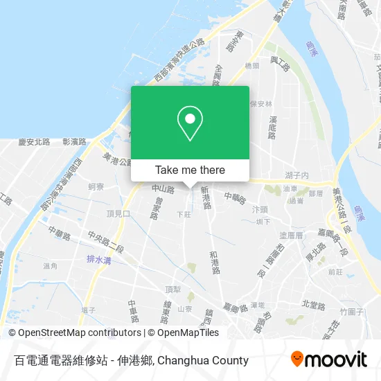 百電通電器維修站 - 伸港鄉地圖