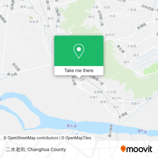 二水老街 map