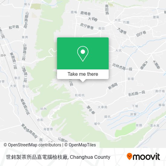 世銘製茶所品嘉電腦檢枝廠地圖
