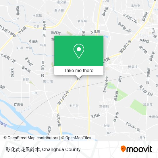 彰化黃花風鈴木 map