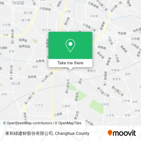 東和綠建材股份有限公司地圖