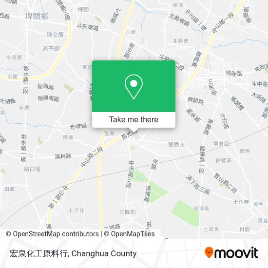 宏泉化工原料行地圖