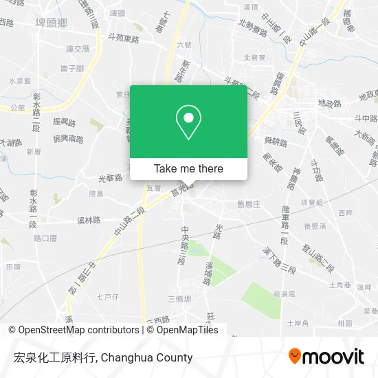 宏泉化工原料行地圖