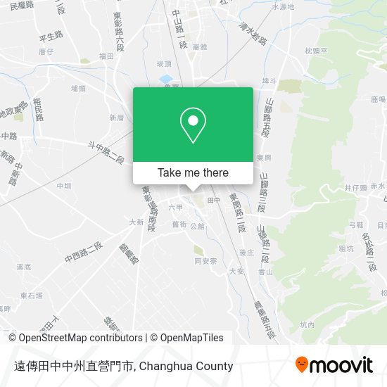 遠傳田中中州直營門市地圖