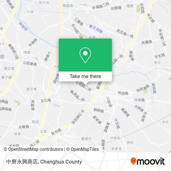 中寮永興商店地圖