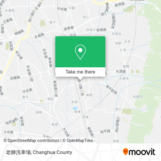 老獅洗車場 map