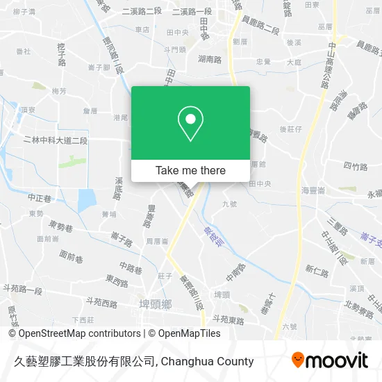 久藝塑膠工業股份有限公司地圖