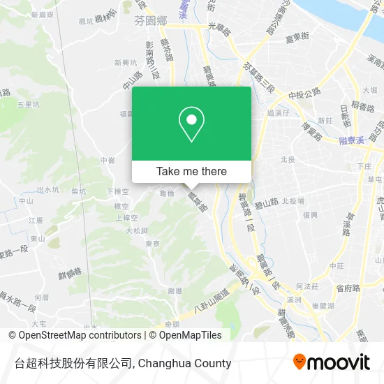 台超科技股份有限公司地圖