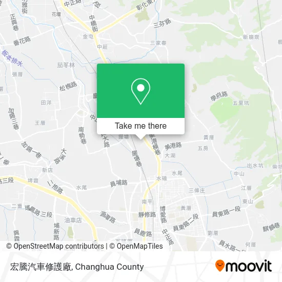 宏騰汽車修護廠地圖