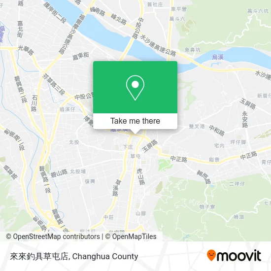 來來釣具草屯店地圖