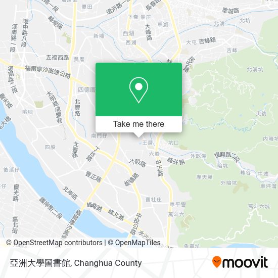 亞洲大學圖書館 map