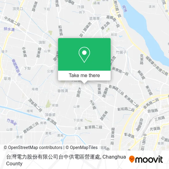 台灣電力股份有限公司台中供電區營運處 map