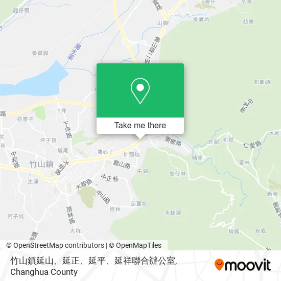 竹山鎮延山、延正、延平、延祥聯合辦公室地圖