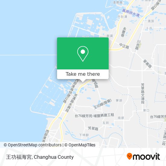 王功福海宮 map