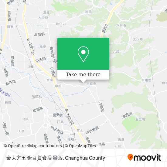 金大方五金百貨食品量販地圖