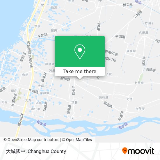 大城國中 map