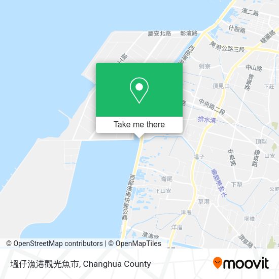 塭仔漁港觀光魚市 map