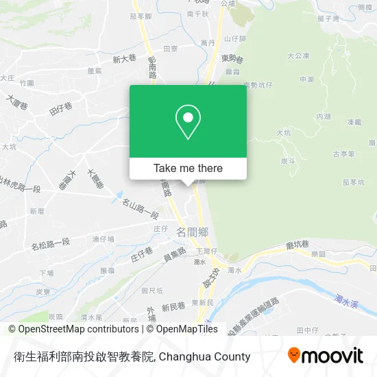 衛生福利部南投啟智教養院地圖