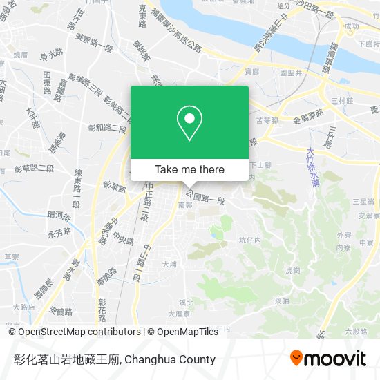 彰化茗山岩地藏王廟 map